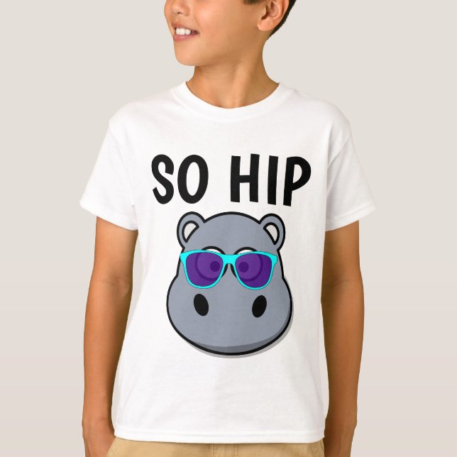 HIPPO SO HI[P Camisetas NIÑAS DIVERTIDAS (Anverso)