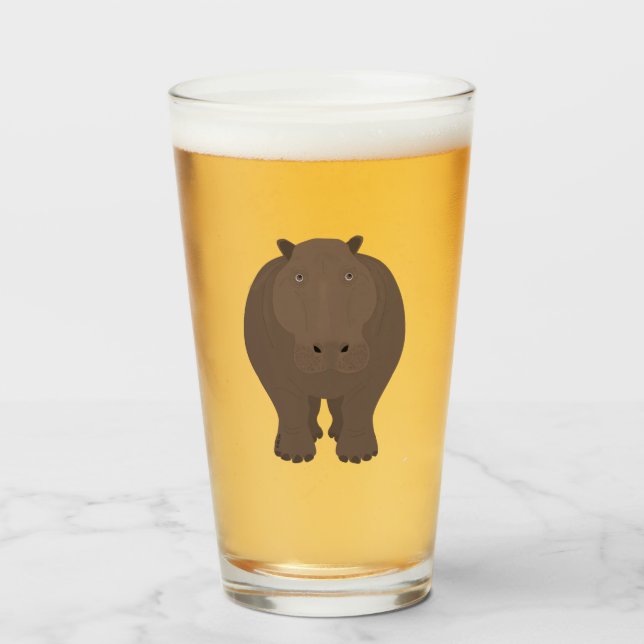 Hippo Vidrio para beber (Anverso (lleno))