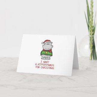 Hippopotamus para el navidad - diseño lindo del