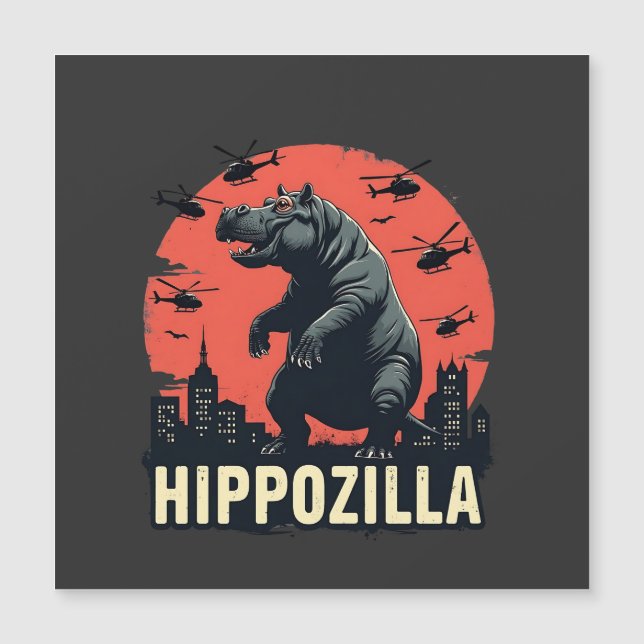 Hippozilla Spooky Moo Deng Hipopótamo Halloween (Anverso)