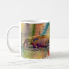 Hippy Dippy, taza del arte de la acuarela