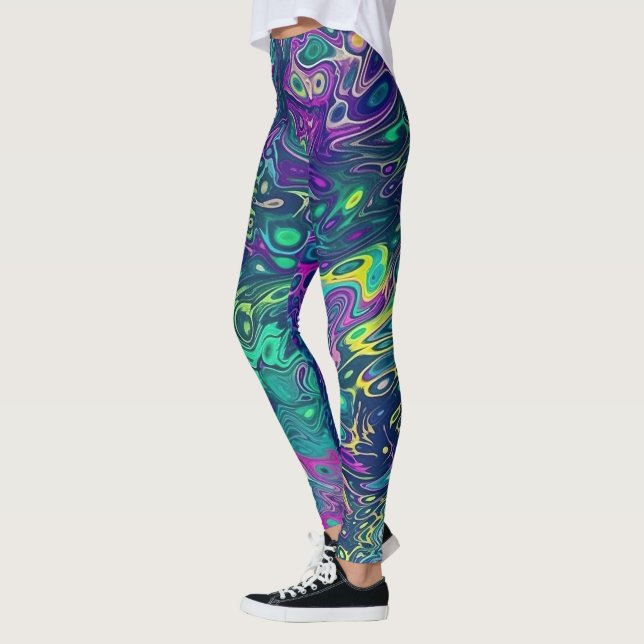 Hippy Dippy Trippy Leggings - Guay (Izquierda)