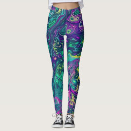 Hippy Dippy Trippy Leggings - Guay