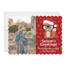 Hipster Fox Glasses Navidad animal lindo