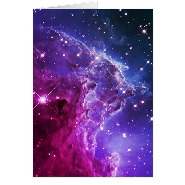 Hipster Purple Ombre Mono Head Nebulosa (Frente)