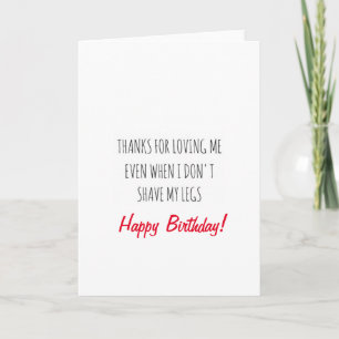 Hipster Tarjeta de cumpleaños Barba novio barbudo