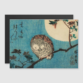 Hiroshige - Tarjeta magnética de ramas de arce de 