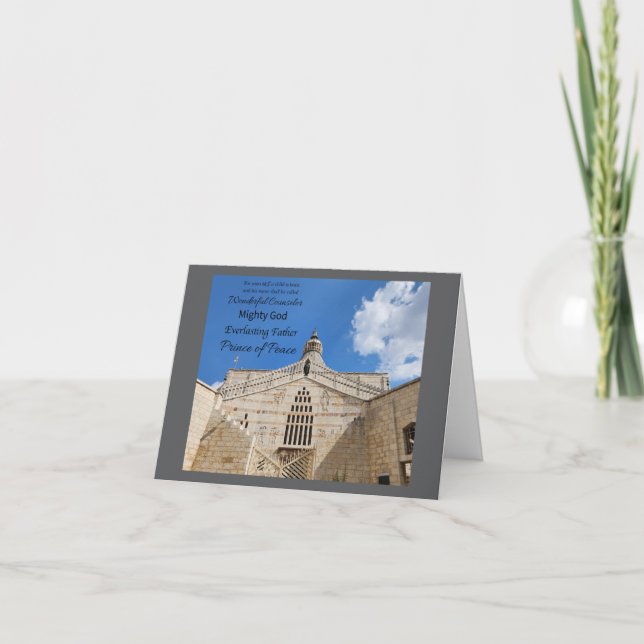 His Name is Wonderful Counselor Card (Anverso)