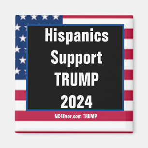 Hispanos Apoya el imán TRUMP 2024