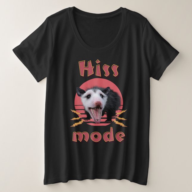 Hiss Mode Funny Opossum Hissing (Anverso del diseño)