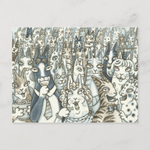 Hiss N' Fitz Cats TARJETA POSTAL LA VIDA ES UNA FI