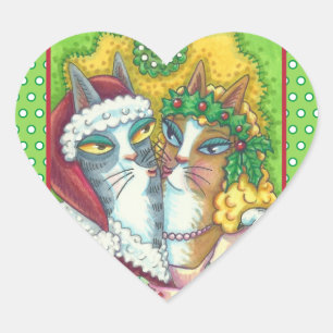 HISS N' FITZ KISSING CATS, PEGATINAS DE CLASES DE 