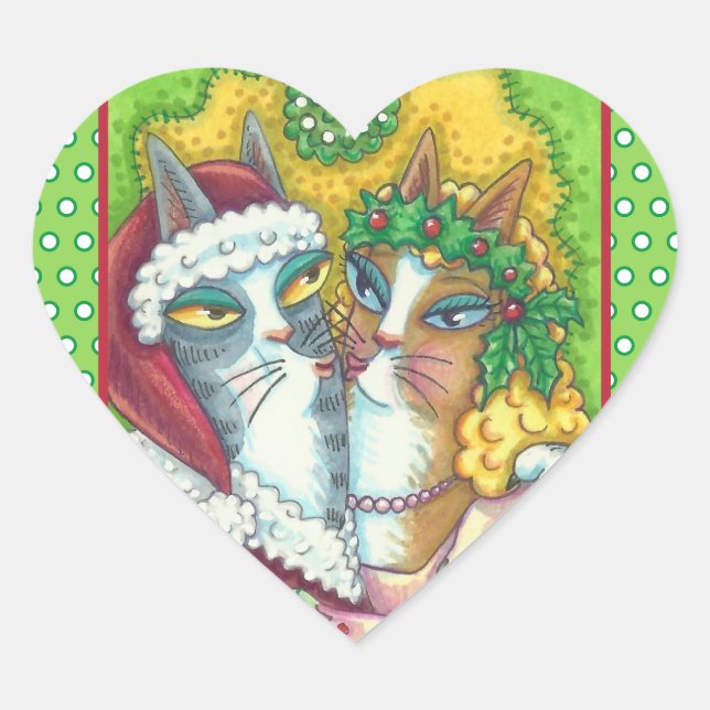HISS N' FITZ KISSING CATS, PEGATINAS DE CLASES DE  (Anverso)