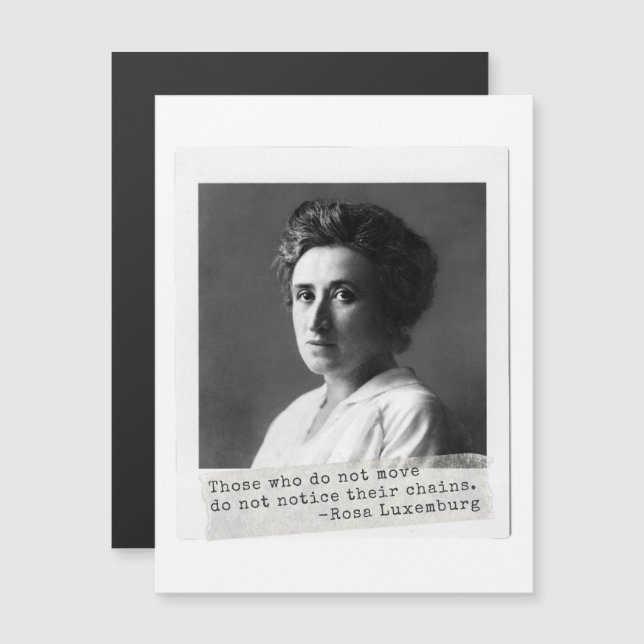 Historia de la mujer: Cita de Rosa Luxemburgo sobr (Anverso/Reverso)