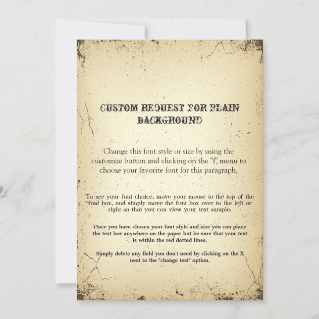 Historia de Vintage Playbill solicitada especialme (Anverso)