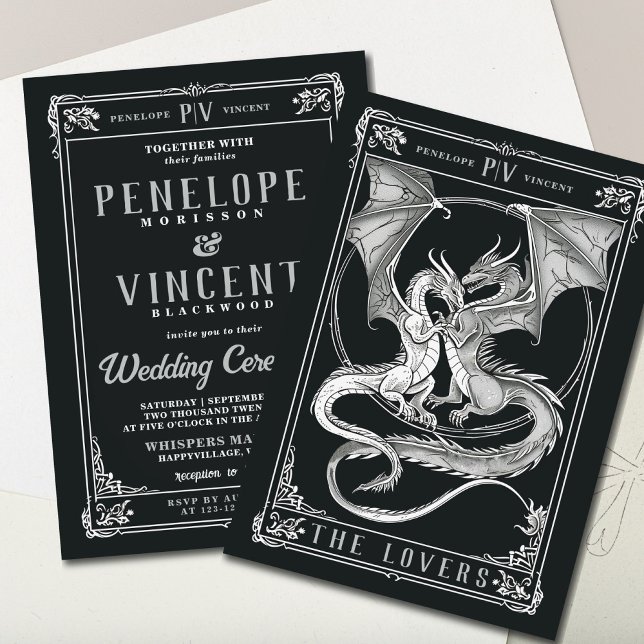 Historia del amor al dragón | Invitación a la boda (Subido por el creador)