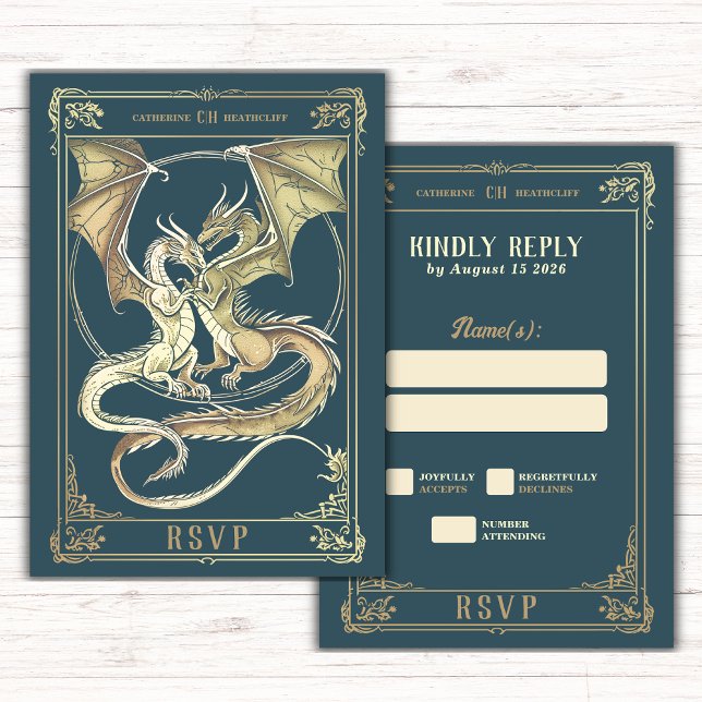 Historia del amor al dragón | Tarot Wedding RSVP (Subido por el creador)