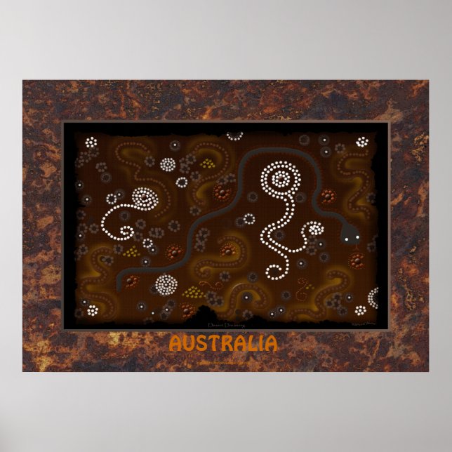 Historia del arte del desierto aborigen australian (Frente)