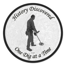 Historia descubierta pegatina temático de canal de