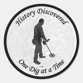 Historia descubierta pegatina temático de canal de