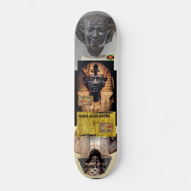 HISTORIA GLOBAL NEGRA Skateboard (Anverso)