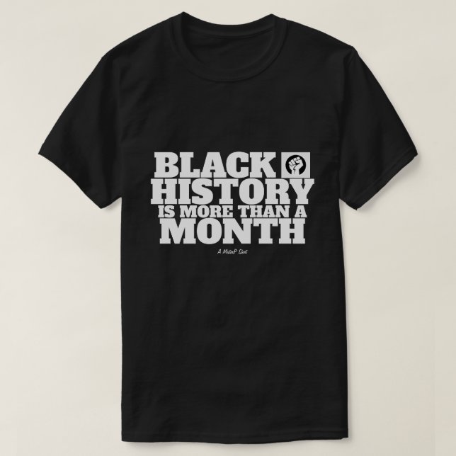 Historia negra (más) - Una camiseta de MisterP (Diseño del anverso)
