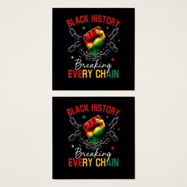 Historia Negra Rompiendo Cada Cadena  (Anverso y reverso)