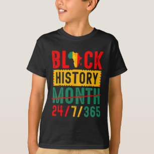 Historia negra T Camisetas Camisa del Mes de Histo