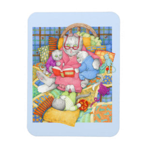 HISTORIA PARA DORMIR 3x4 Imán Flexible - Azul