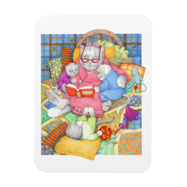 HISTORIA PARA DORMIR 3x4 Imán Flexible - Blanco (Vertical)