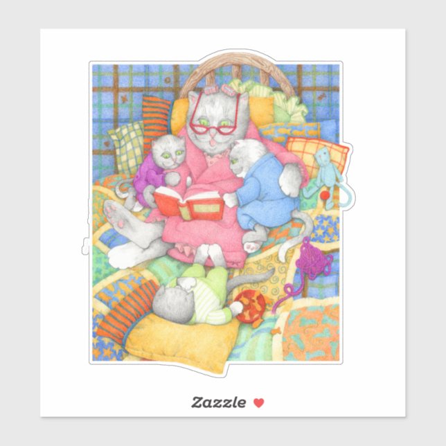 HISTORIA PARA DORMIR Pegatina de vinilo de 8" (Hoja)