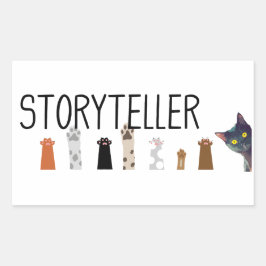 Historias en el trabajo - pegatina del escritor