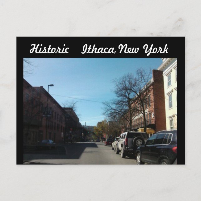 HISTÓRICA ITHACA, postal de Nueva York (Anverso)
