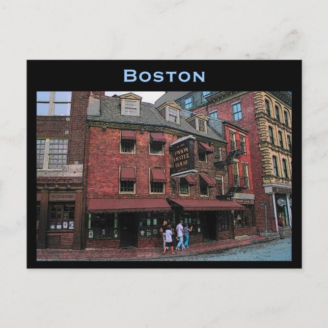Histórica postal de Boston (Anverso)