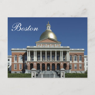 Histórica postal de la Casa de Gobierno de Boston