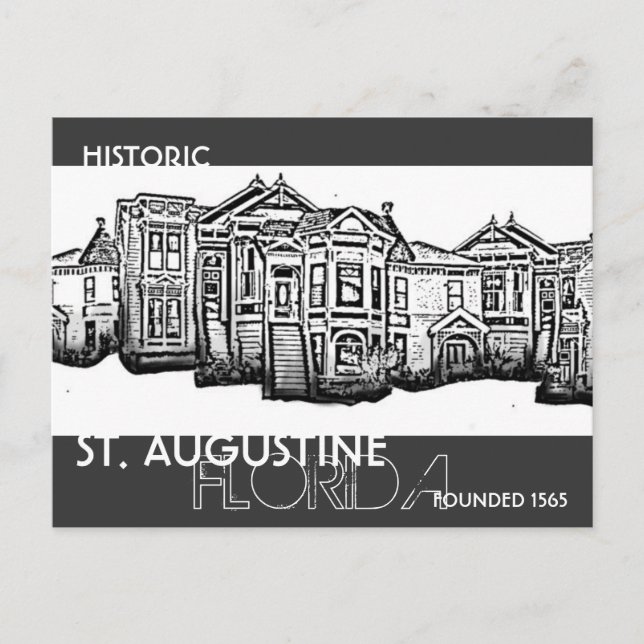 Histórica postal de San Agustín Florida (Anverso)