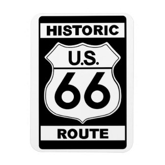 Histórico imán Premium de la Ruta Negra 66