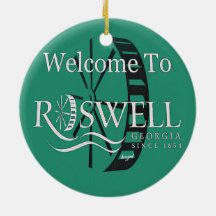 Histórico, Roswell, Georgia, Navidades, ornamento