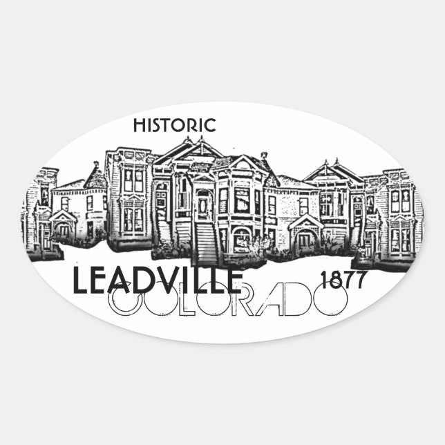Históricos pegatinas de la época de Leadville Colo (Anverso)