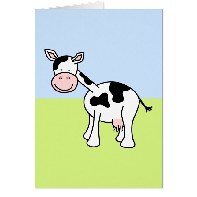Historieta blanco y negro de la vaca (Frente)