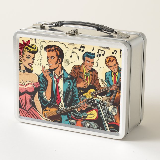 Historietas de rock y Roll de los años 50 (Anverso)