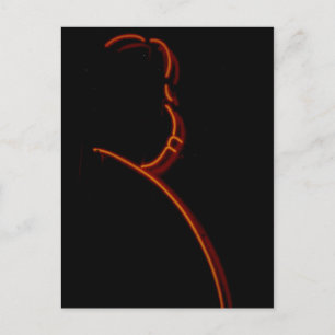 Hitchcock En Neon, Tarjeta Post De Rótulo De Chica