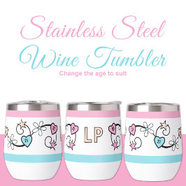 Hito 21 cumpleaños iniciales melocotón rosa