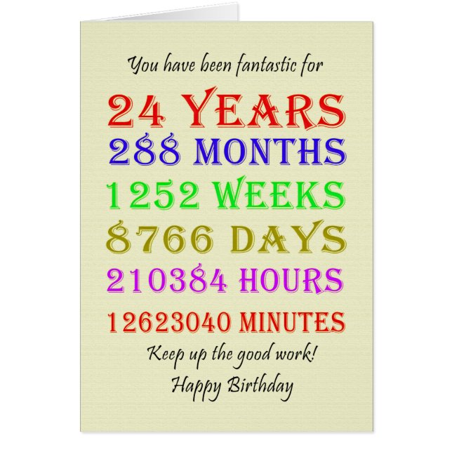 Hitos de cumpleaños 24 (Frente)