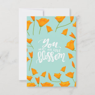 Hizo Mi Disquete Soul Blossom Tarjeta de agradecim