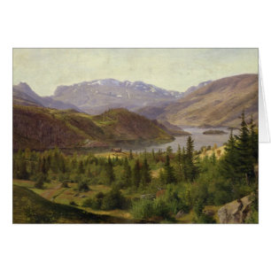 Hjelle en Valders, fiordo de la teja, 1835