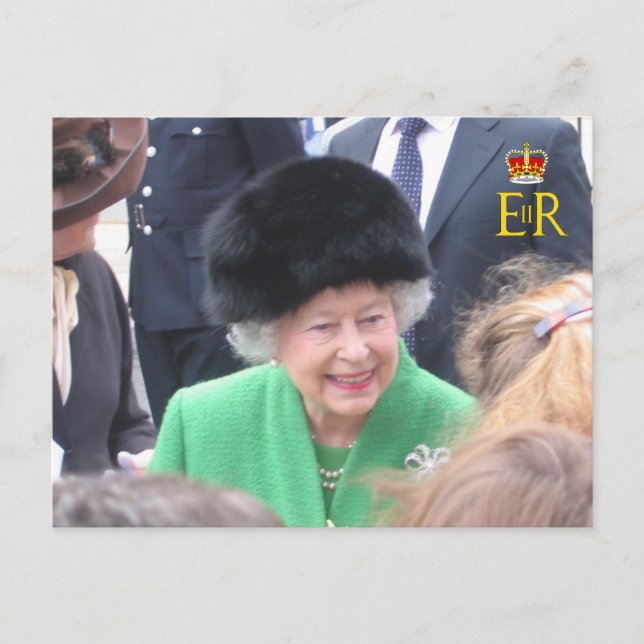 HM la postal del jubileo del diamante de la reina (Anverso)
