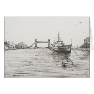 HMS Belfast en el río Támesis Londres.2006