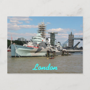 HMS Belfast Thames London postal