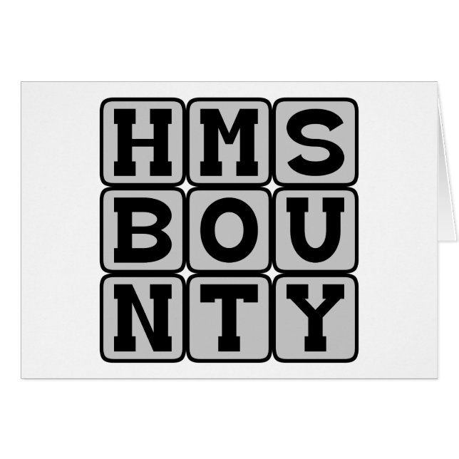 HMS Bounty, barco literario (Anverso (Horizontal))